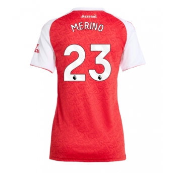 Arsenal Mikel Merino #23 Maglia Gara Casa Repliche 2025-26 Donna Maniche Corte